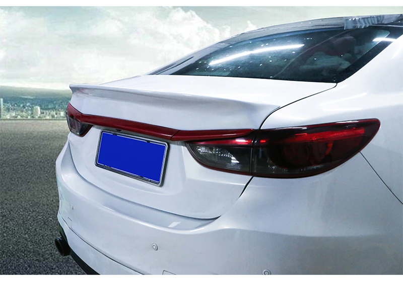 For Mazda 6 atenza Spoiler 2014-2018 PP Material Car Rear Wing Primer Color Rear Spoiler For Mazda 6 atenza Mazda6 Spoiler