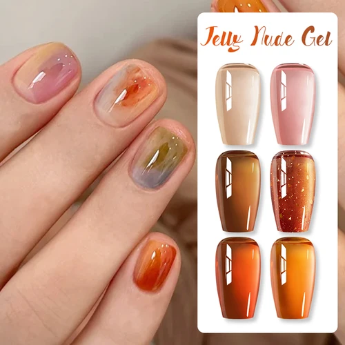 Imagen 2 del producto BORN PRETTY-esmalte de uñas de Gel de leopardo, 10ml, gelatina desnuda, translúcido, manicura de otoño, barniz de salón semipermanente UV