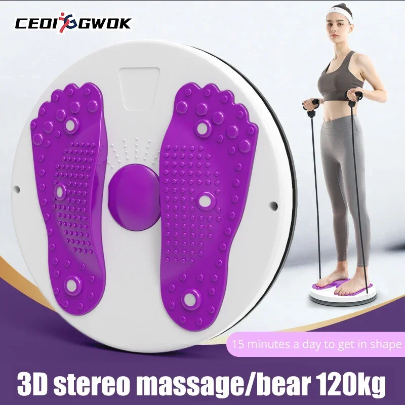 

CEOI GWOK Purple Pink Rose Red Color Training Massage Foot Twister Trimmer Board With Rope