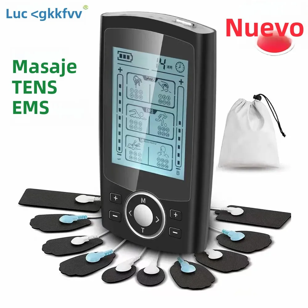 Estimulador Muscular TENS 36 Modos Electroestimulación