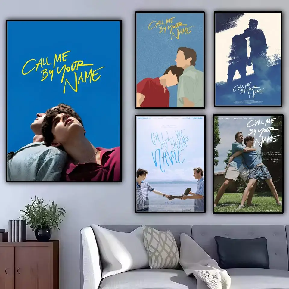 الفيلم الكلاسيكي C-Call Me by Your N-Name ملصق ملصقات جدار حديثة وأنيقة لديكور المنزل وغرفة المعيشة فن الحائط