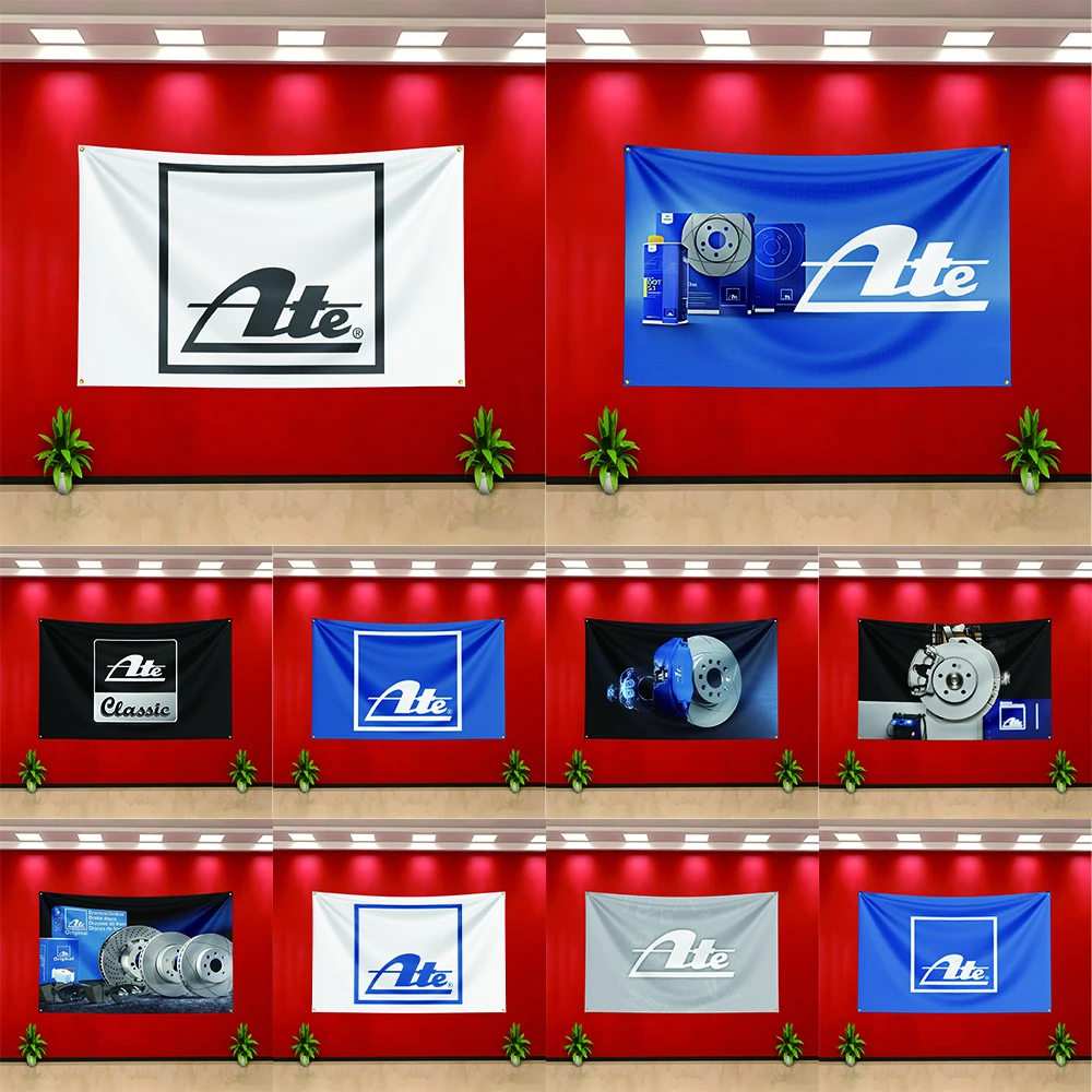 Auto Parts Flag 3x5ft for ATE brake Fans Banner Bedroom Living Room Dorm Garage Wall Decor Tapestry Custom Advertising Flaga