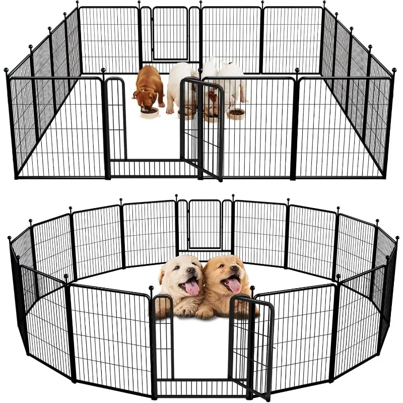 

Rollick Dog Playpen for Yard, RV Camping, 32 inch for Small and Medium Dogs│Patented