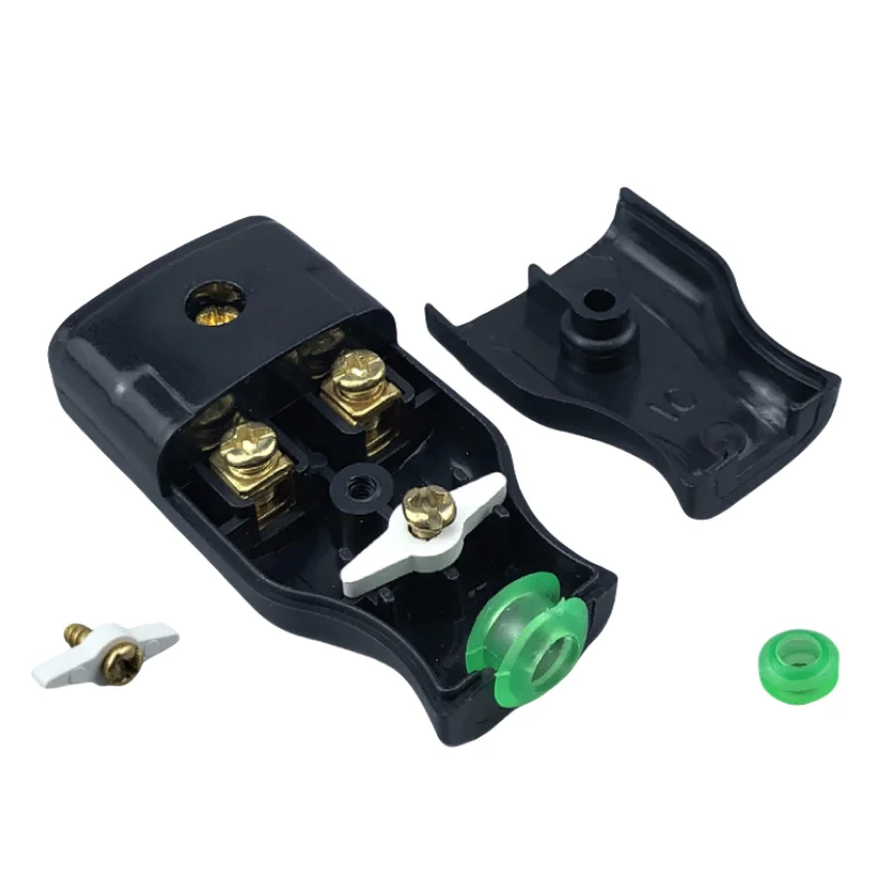 US American 2-pinowy zasilacz elektryczny AC Wtyczka męska Gniazdo żeńskie Adapter gniazda Adapter z przewodem Złącze przedłużacza wielokrotnego