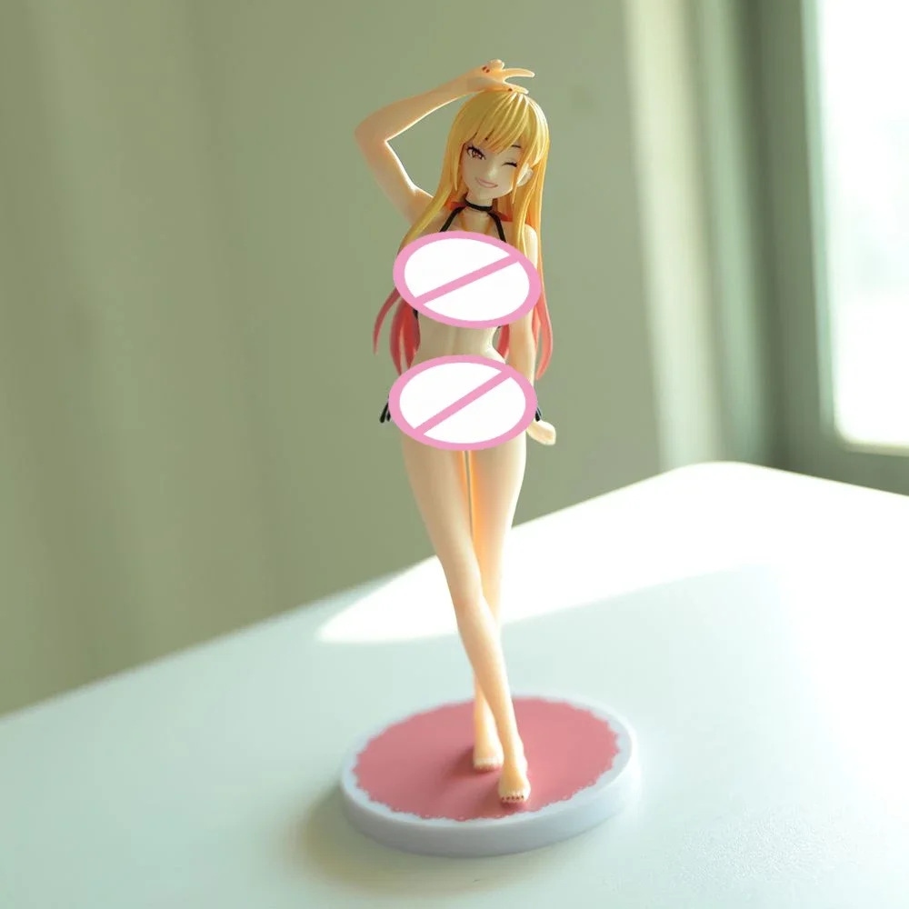 Anime Figura Boneca Modelo para Adultos, Sono Bisque Wa Koi Wo Suru Kitagawa, Marin Stock, Estilo Bikini, Brinquedos de Decoração, Sem Caixa