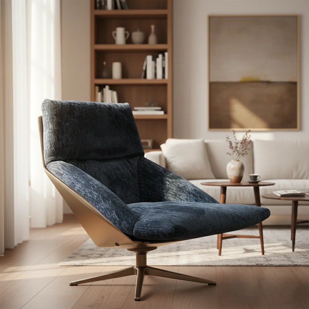 #Luxury Comfortable Recliner Sofa Chair Soft Fabric Lounge Chair With Function For Living Room Office Home Use