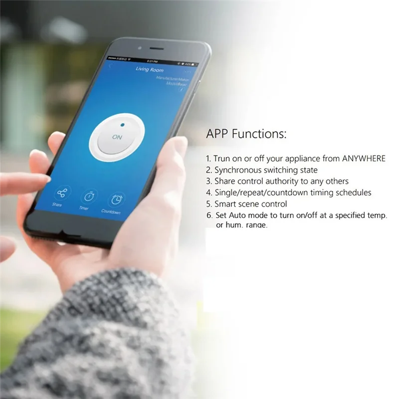 

B04C-для Ewelink Smart Wi-Fi переключатель мониторинга температуры и влажности 16A 3000 Вт переключатель с датчиком TH, для Alexa, Google Home