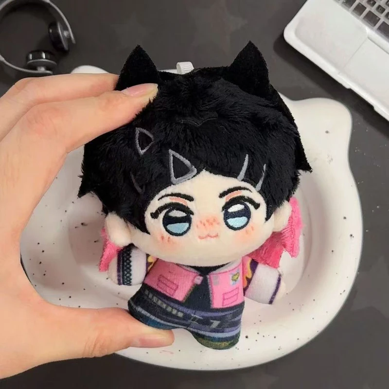 Various Character 10cm Cute Cosplay Anime Game Valorant Iso Gekko Sage Skye Reyna Clove Jett Plush Toy Bag Keychain Plushie Doll view 6