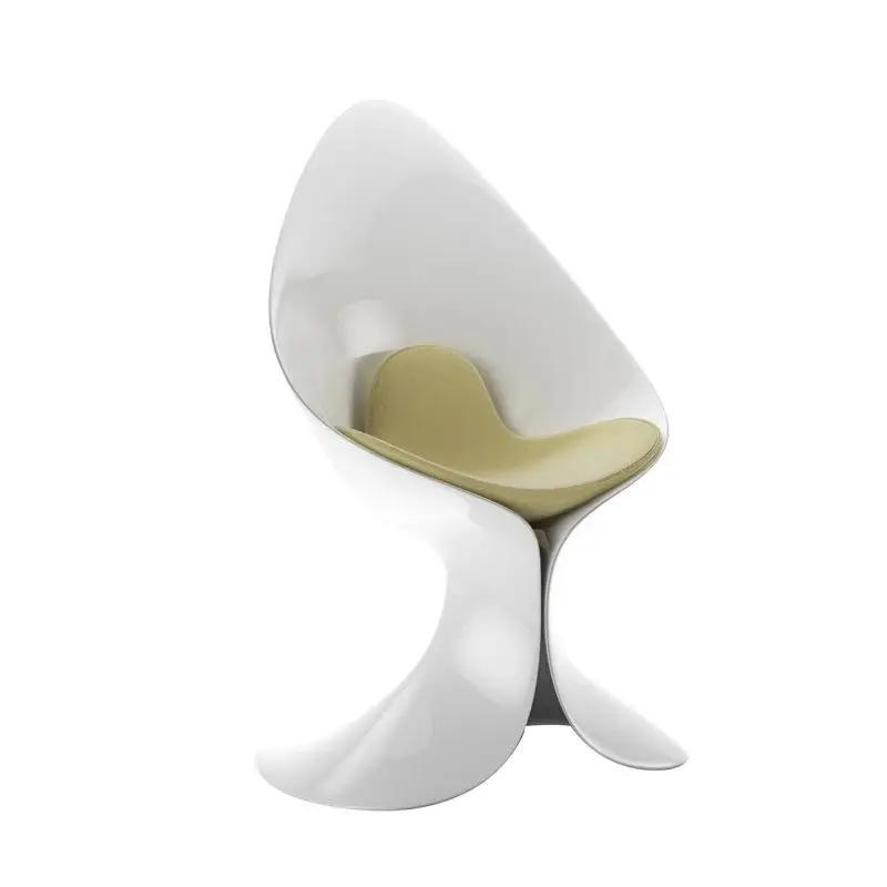 Italian leisure chair, heart-heart FRP shaped ultra-simple, creative heart-shaped model room decoration, lobby reception  chair