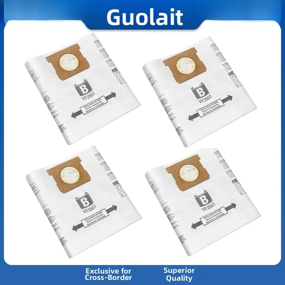 Dust Bag Set for For ridgid VF3503 Vacuum Cleaner 10 Count Paper Replacement Bags Supporting Effective Particulate Retention