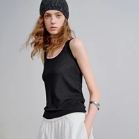 TOYOUTH Women Wool Tank Top 2026 Spring New Nude-Feel Mask-Inspired Fitted Crop Base Layer - Image 3