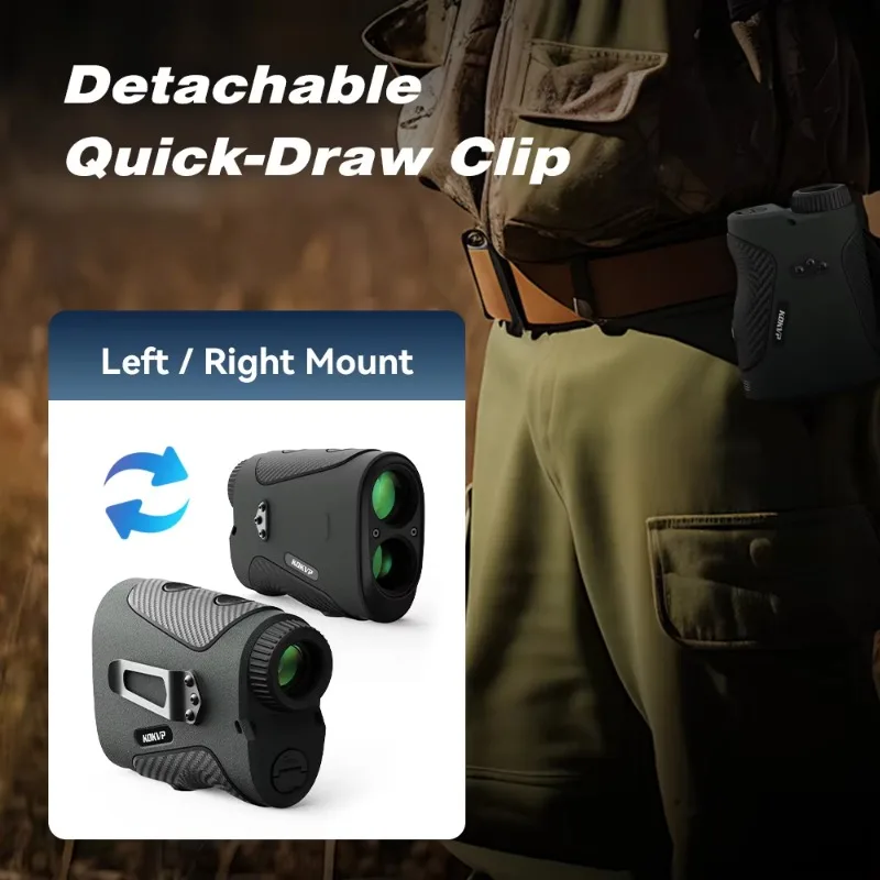 Laser Rangefinder Smart Handheld 7x Magnification IP66 Waterproof for Hunting Range Finder