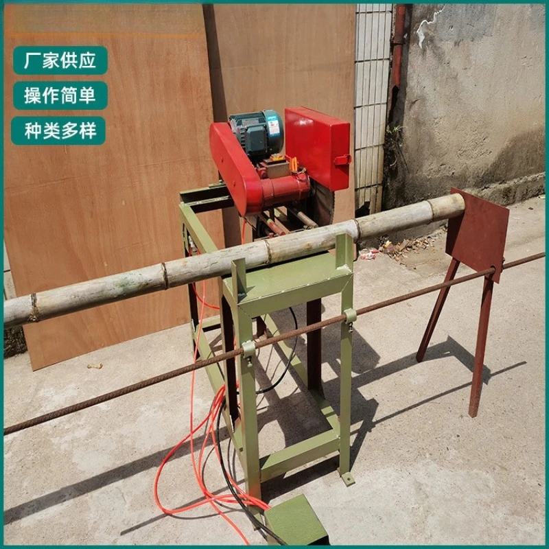Bamboo Products Machinery, Pneumatic Bamboo Saw Machine, Raw Bamboo Saw Cutting