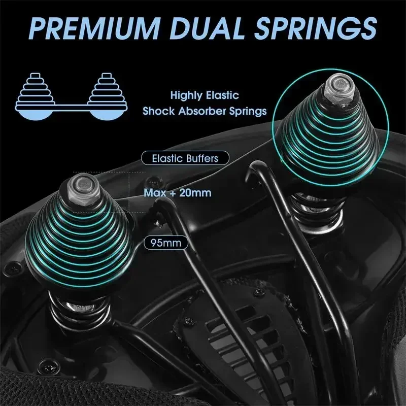 

WEST BIKING-Ergonomic Big Butt Bicycle Saddle,Widen Thicken Cushion Pad,Comfortable Breathable Cycling Seat,MTB Road Bike Saddle