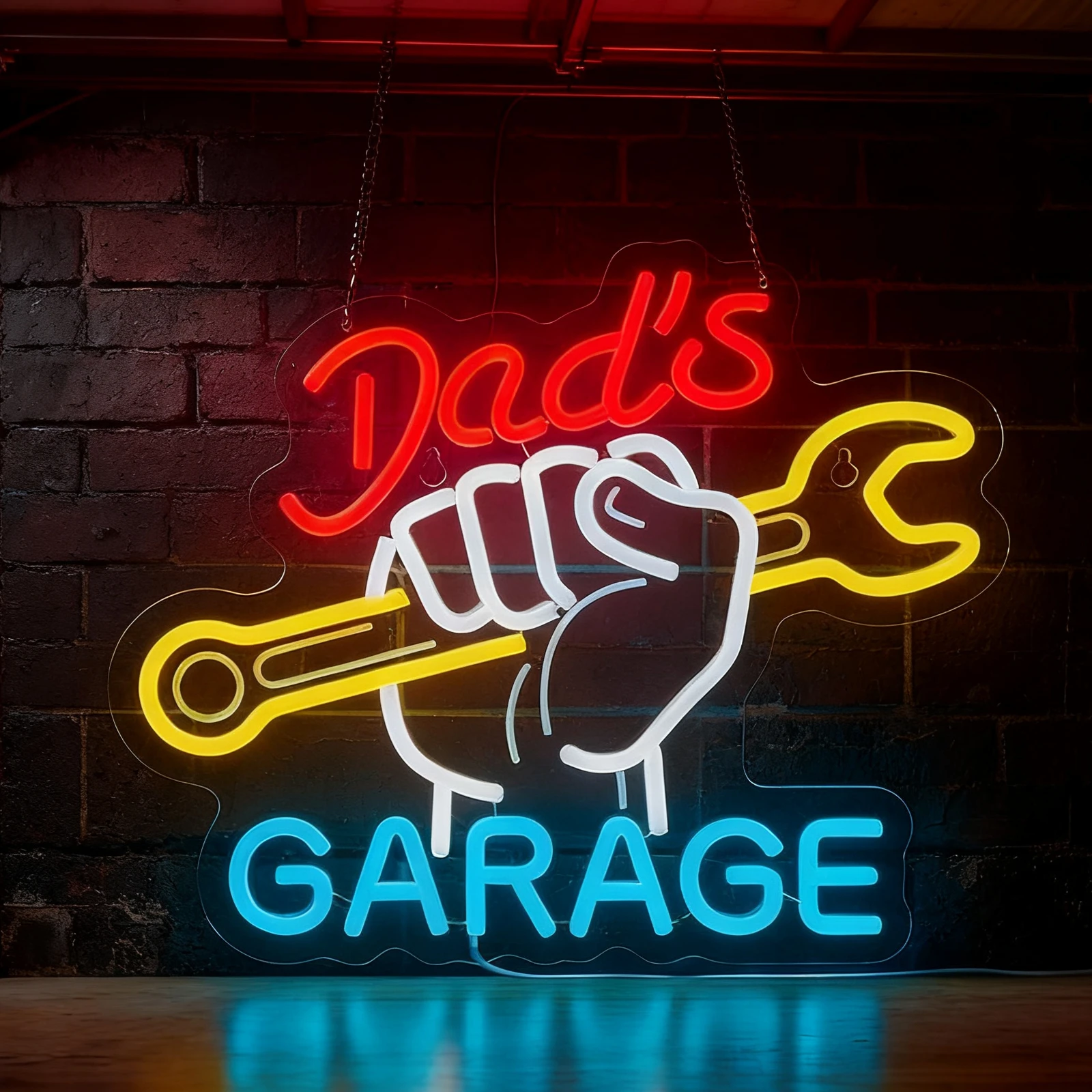 아빠의 차고 LED 네온사인 벽 장식 조명, 자동차 정 - Auto Repair Shop Open 리뷰 및 가격
