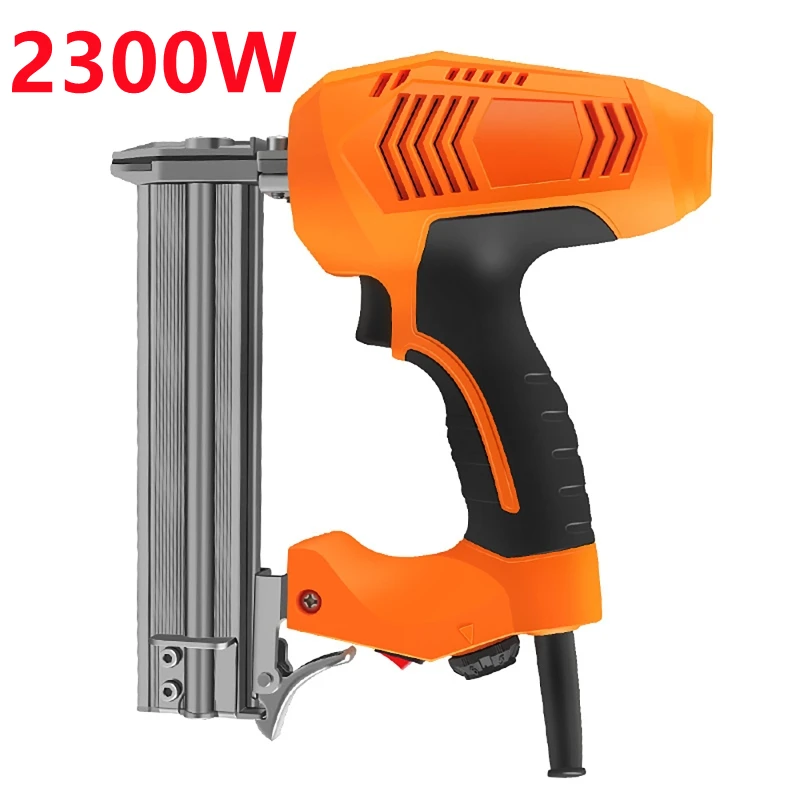 

2300W 220V Electric Straight Nail Gun 10-30mm High Power Heavy-Duty Woodworking Tool Electrical Staple Nail Guns