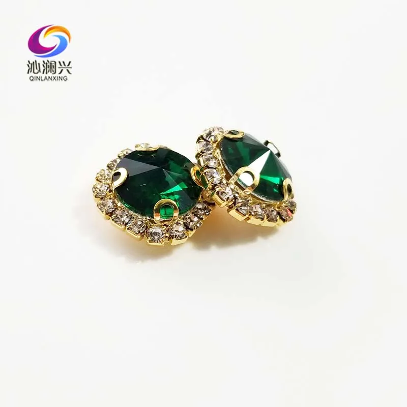 

Стеклянные хрустальные стразы малахитово-зеленого цвета, круглая пряжка с золотым дном, используется для рукоделия, швейные аксессуары своими руками