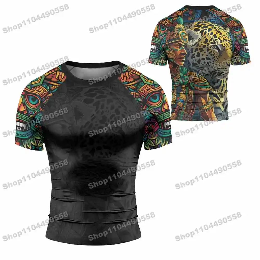 N252th أنواع حديثا طفح الحرس تصفح الشاطئ تي شيرت ملابس السباحة الغوص رياضة قصيرة الأكمام MMA BJJ الرجال جيو جيتسو اللياقة البدنية مجموعات