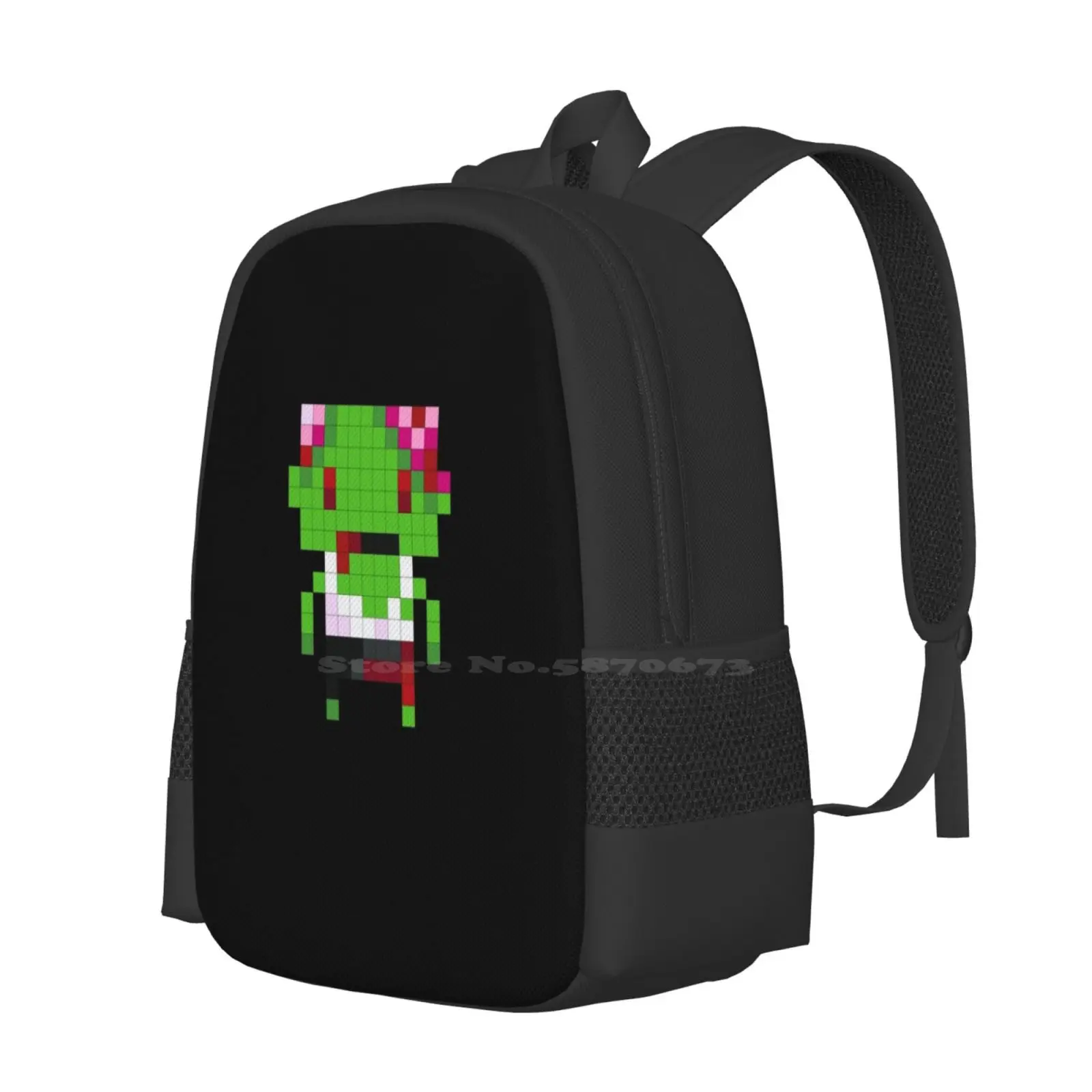 Pixel Art Zombie Tas Rugzak Voor Mannen Vrouwen Meisjes Tiener Zombies Undead Pixelart Pixel Art Hersenen Dood Warm 28 Dagen Later 28