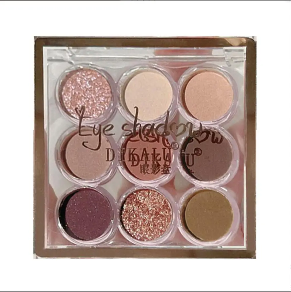 Paleta de sombra de ojos de 9 colores mate nacarado Color tierra paleta de maquillaje sombra de ojos impermeable maquillaje de ojos T2388