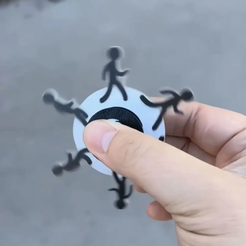 2 pièces main Spinner bâton homme doigt Spinner artisanat en alliage de Zinc Fidget Spinner drôle Cool main filature adultes cadeau