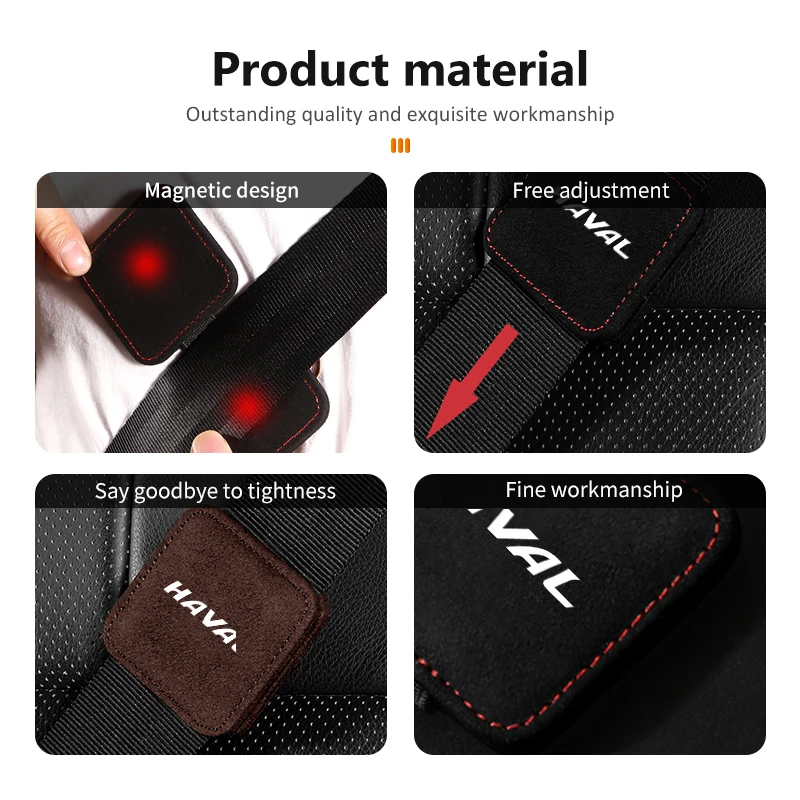 Car Seat Belt Limiter Non-slip Fixed Clip Auto Universal For Haval Jolion F7 H6 H1 H2 H3 H4 H5 H7 H8 H9 M4 M6 F5 F9 F7X