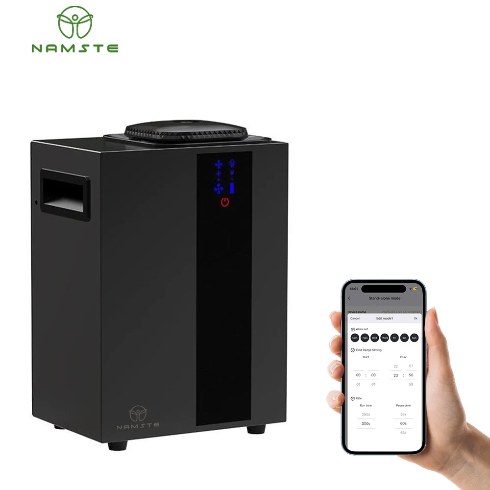 

NAMSTE 4000m³ HVAC System Aroma Diffuser Smart APP Control Waterless Essential Oil Diffusers Used Hotel Air Freshener Deodorant