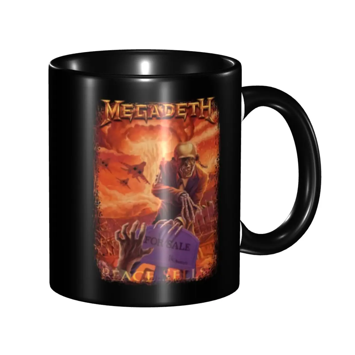

Personalized Megadeths Rock Band Mugs DIY Heavy Metal Band Ceramic Tea Milk Coffee Cup
