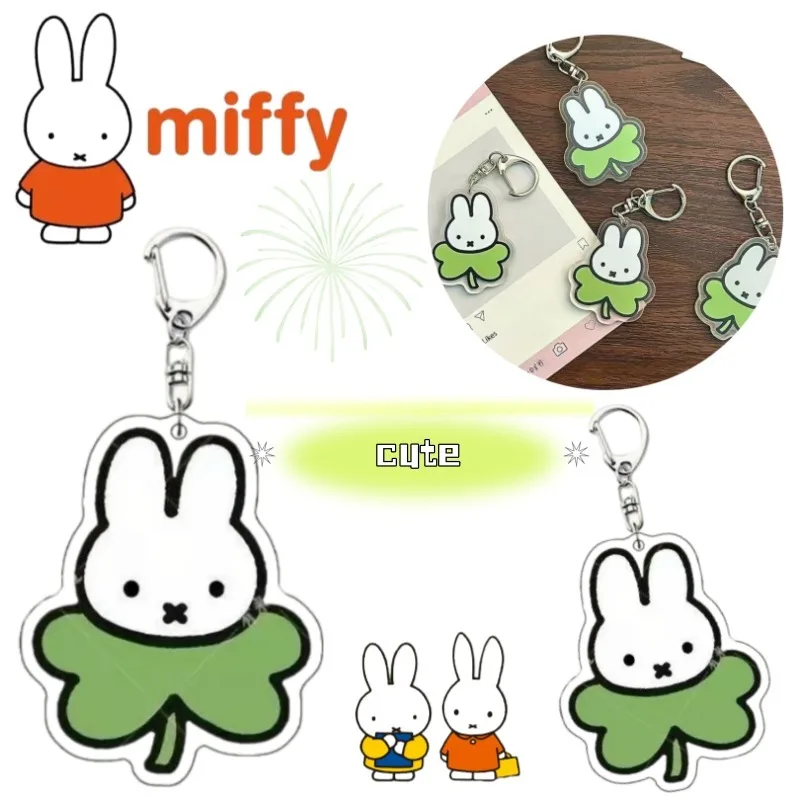 

New Creative Miffy Pendant Cartoon Cute Fashionable High-Appearance Value Girlish Fashion Couple Exquisite Student Bag Pendant