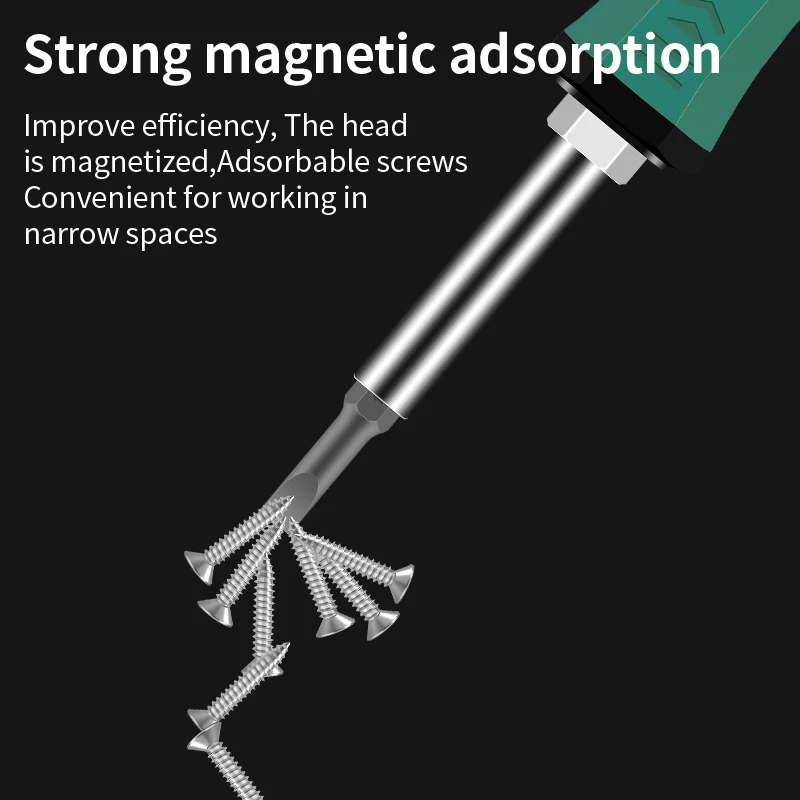 LUXIANZI مفك براغي متعدد الوظائف مشقوق فيليبس المغناطيسي بت للهاتف المحمول والكمبيوتر المحمول أداة إصلاح مفك مسامير برأس مزدوج #6