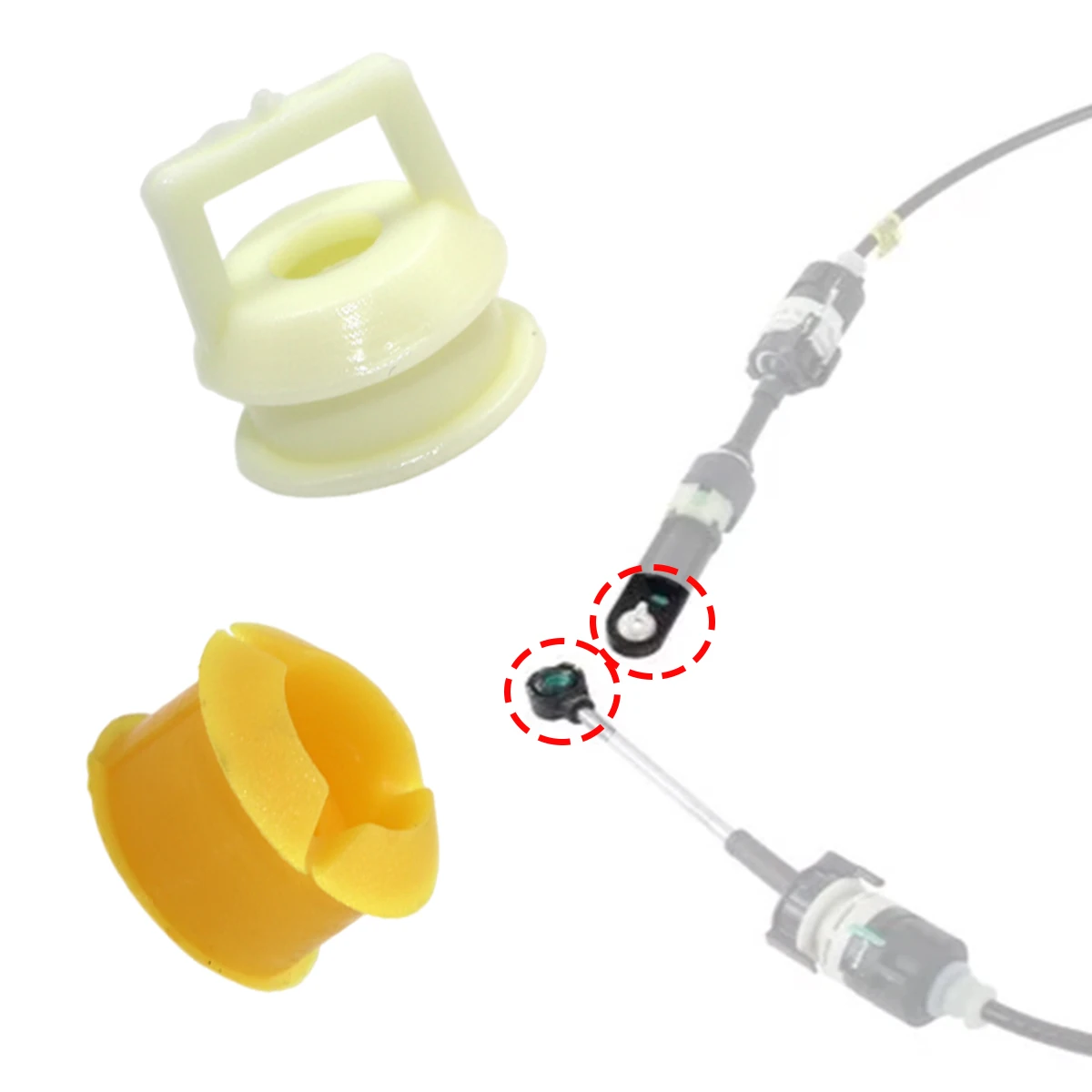 2 قطعة ناقل حركة أوتوماتيكي التحول كابل الربط محدد شيفتر نهاية جلبة ل Ram 1500 2500 3500 اكسسوارات السيارات 2014 2015