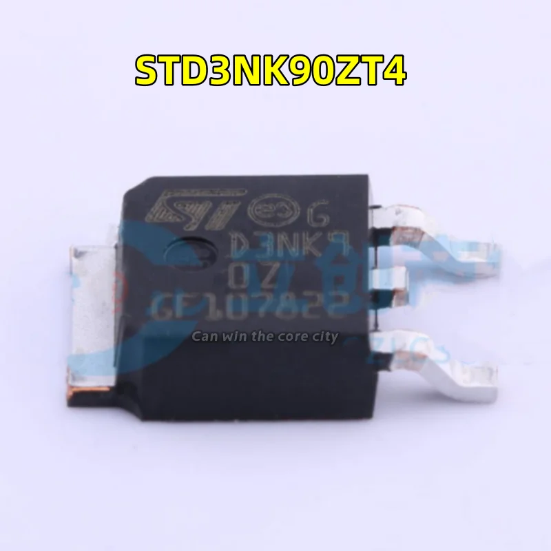 1-100 PCS/LOT New STD3NK90ZT4 D3NK90Z N channel 3A 900V patch IC chip MOS field effect tube