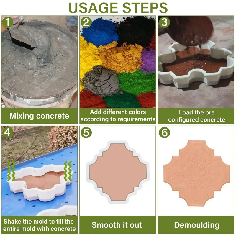 upgraded cement stepping stone molds for beautiful concrete paving stones in your yard and garden