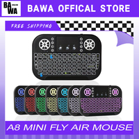 A8 Mini Multifunction Fly Air Mouse Wireless Bluetooth Touchscreen Remote Control Rgb Keyboard Pc Remote Control Laptop Custom