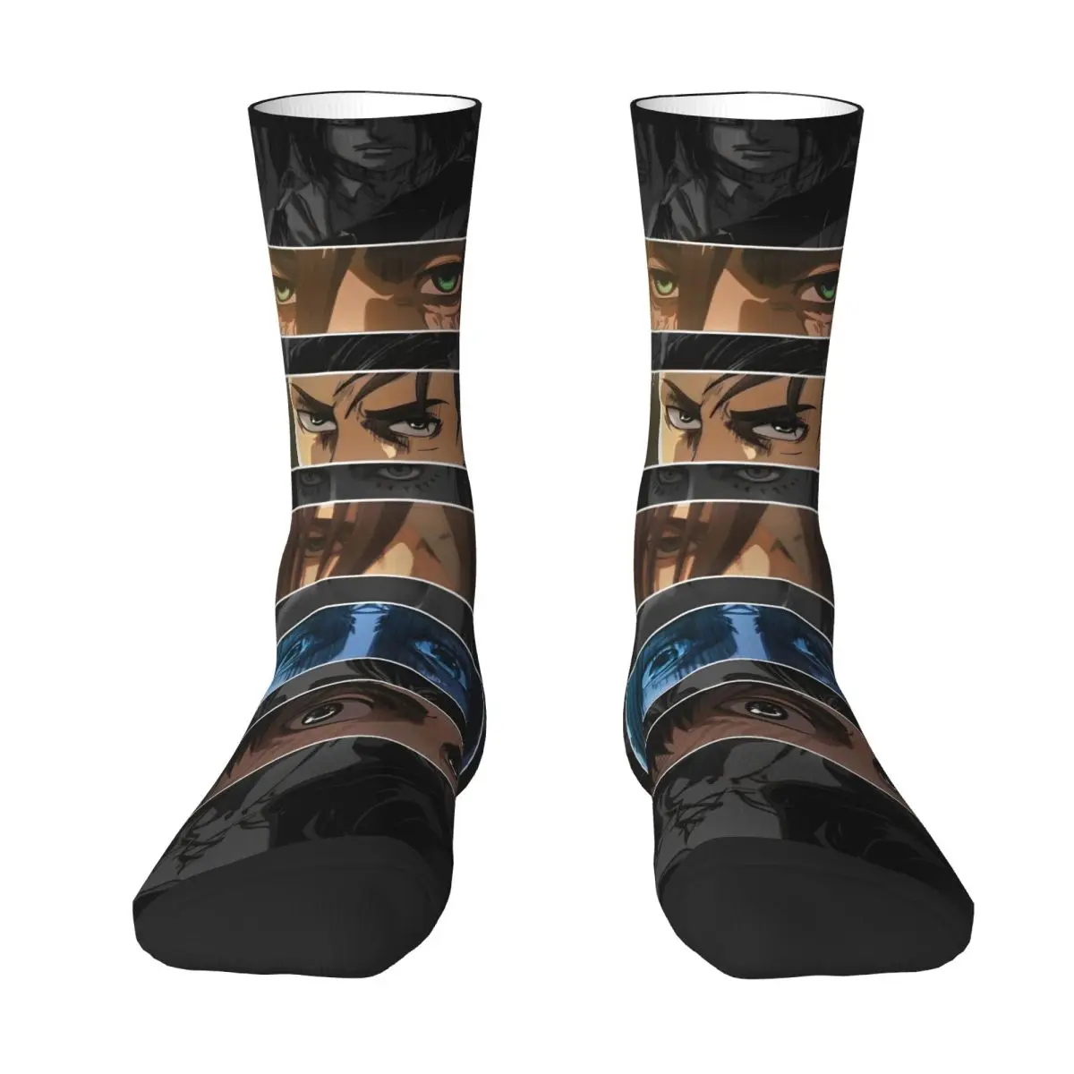 Anime Attack On Titan Socken Herbst japanische Comic-Strümpfe Kawaii Herren atmungsaktive Socken Grafik Laufen Sport rutschfeste Socken