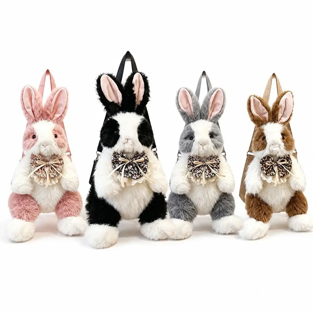 Gifts Rabbit Backpack Cute Soft Rabbit Shoulder Straps Multicolor Bunny