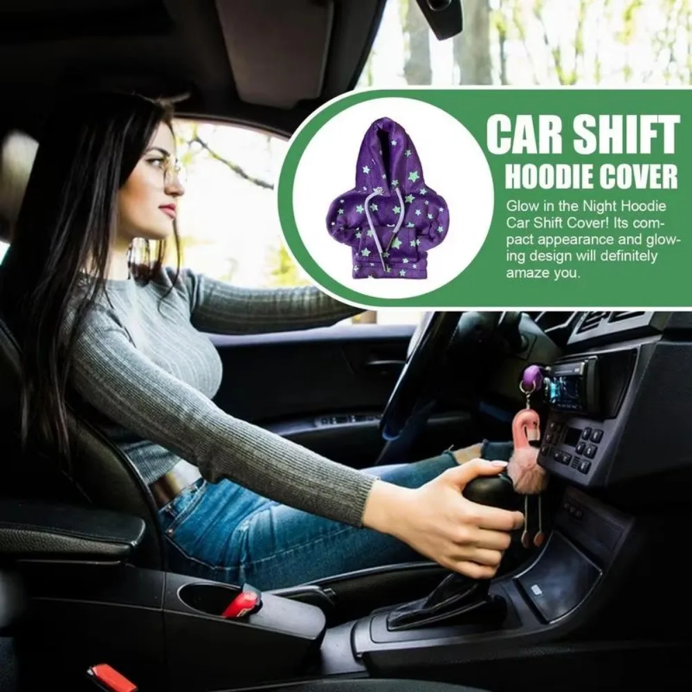 1PC Car Manual Automatic Universal Shift Lever Interior Decor Gear Shift Hoodie Cover Shift Cover Car Gear Handle Decoration