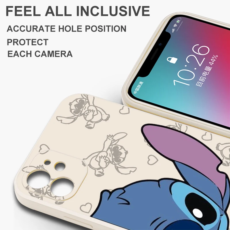 Disney Lilo Stitch Bady Phone Case For VIVO Y91 Y85 Y83 Y79 Y77 Y76S Y75 Y73 Y73S Y72 Y70S Y67 Y66 Y35 Y53 Y55S Funda