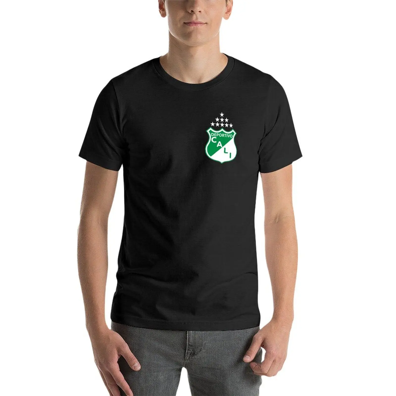 DEPORTIVO cala t-shirt dla fanów sportu przewymiarował koszulki treningowe dla mężczyzn