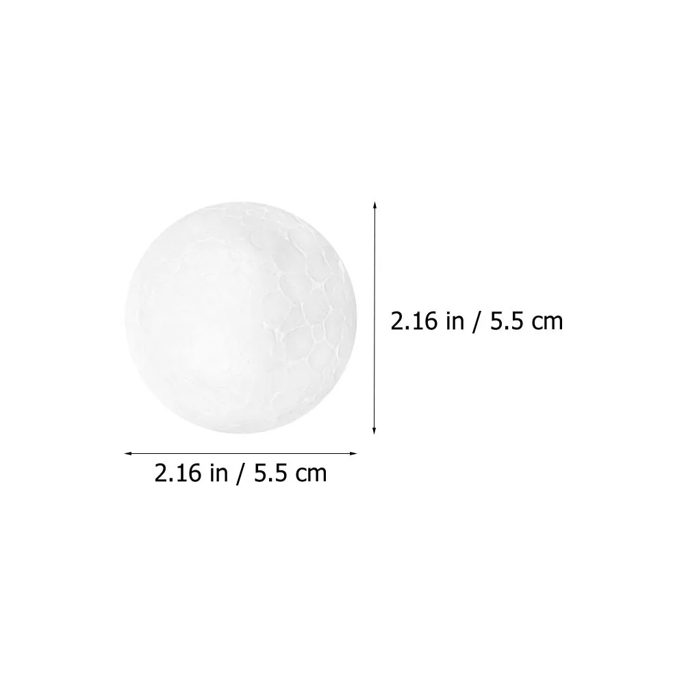 100 قطعة كرات رغوة بيضاء DIY الحرف الزفاف ديكور حفلة مهرجان كرات لوازم الديكور الكرة كرة الزفاف ديكور #4