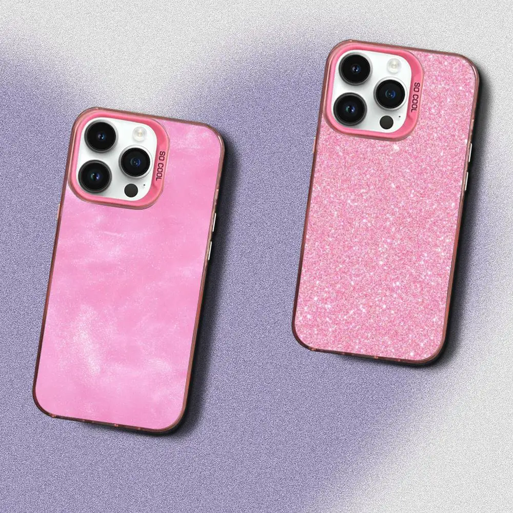 

Dazzling P-Pink G-Glitter Phone Case For iPhone 17,16,15,14,13,12,Pro,Max,Plus,E,SE4,Air,Mini Pink IMD Box