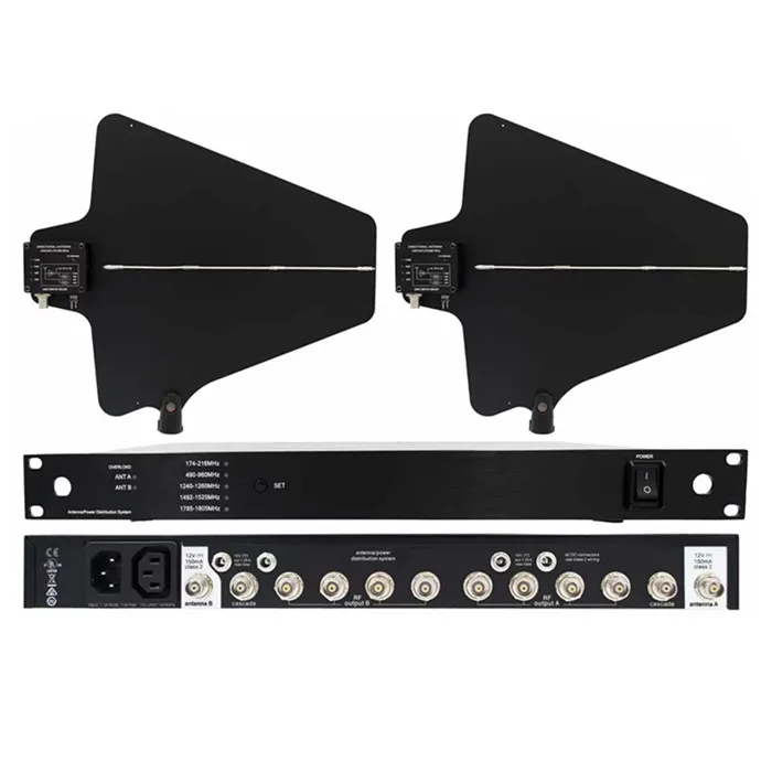 470-950MHz AD845 UA874 Active Directional 10 Way MIc Uhf wireless microphone amplifier antenna distributor Booster
