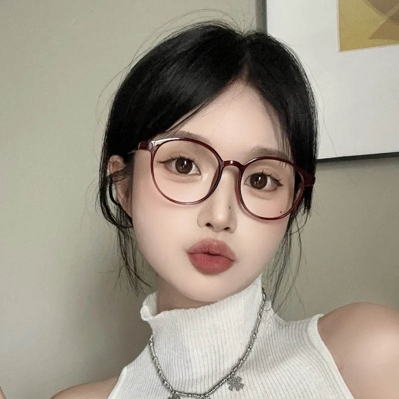 Reading Glasses Women Presbyopic Glasses Full Frame Anti Blue Light Wholesale Retro Round Frame Presbyopic Glasses+1.0+1.5~+4.0