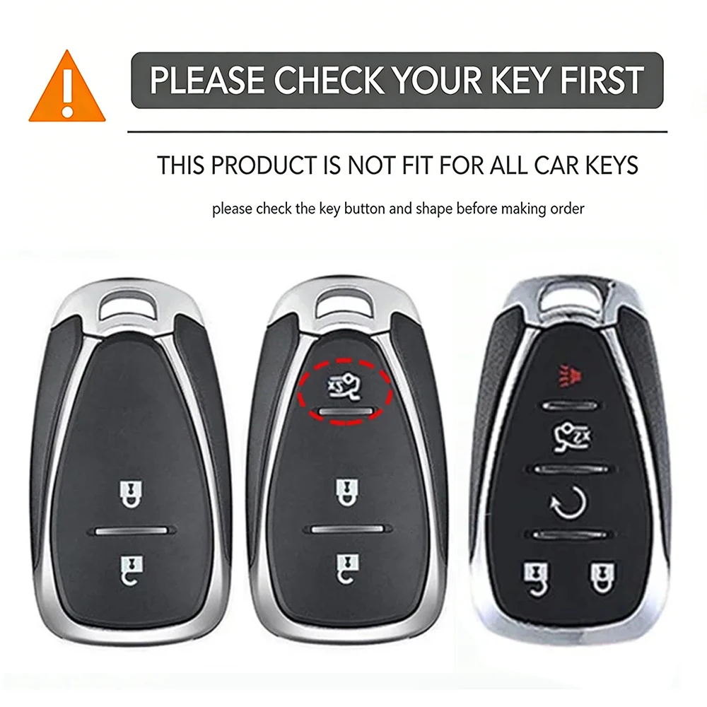 New Silicone Car Key Cover FOB for Chevrolet Malibu Blazer Traverse Cruze Spark Sonic Camaro Volt Bolt Trax Seeker Onix Equino