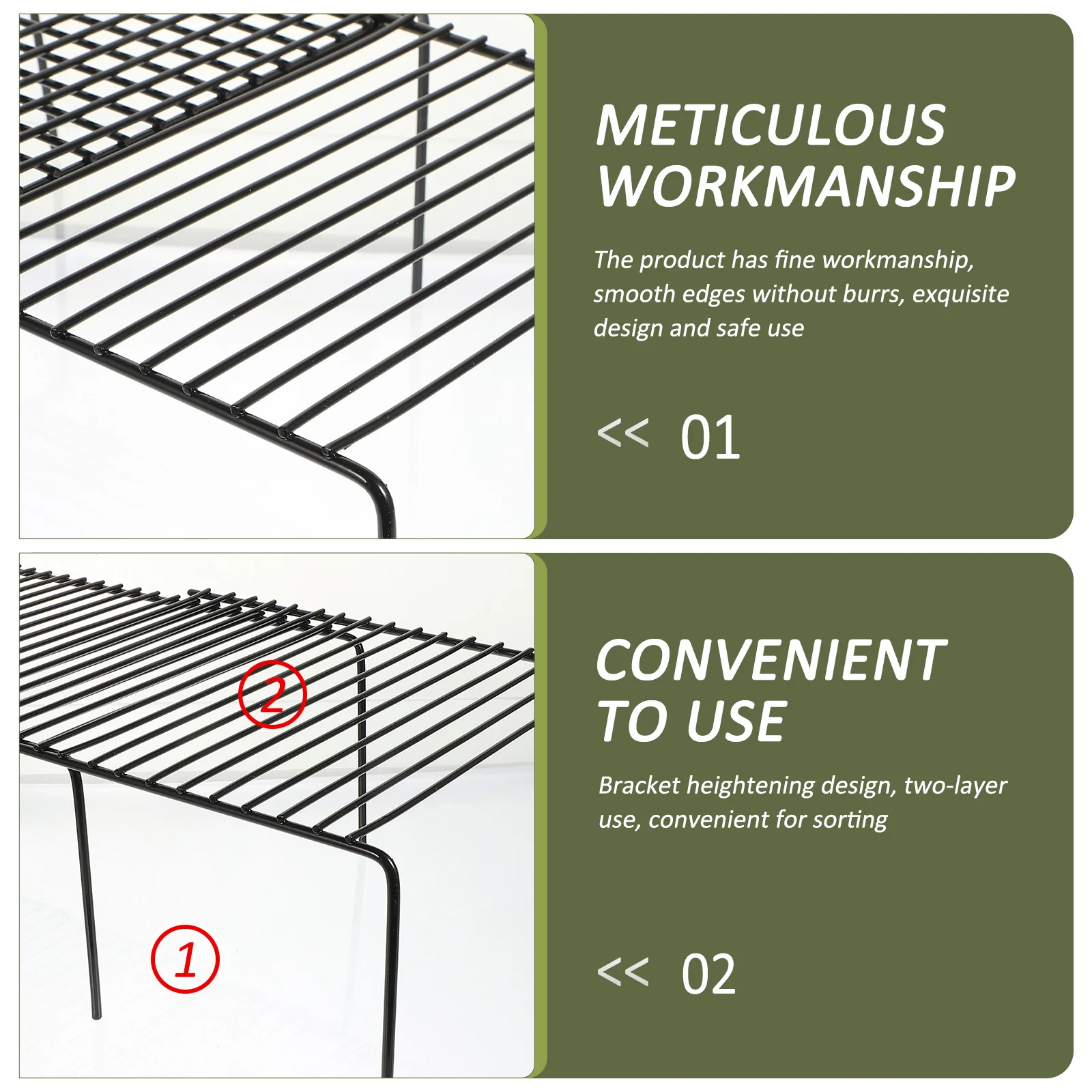 

Shelf Multi-functional Rack Kitchen Organisation Seasoning Organizer Desk Iron Spice