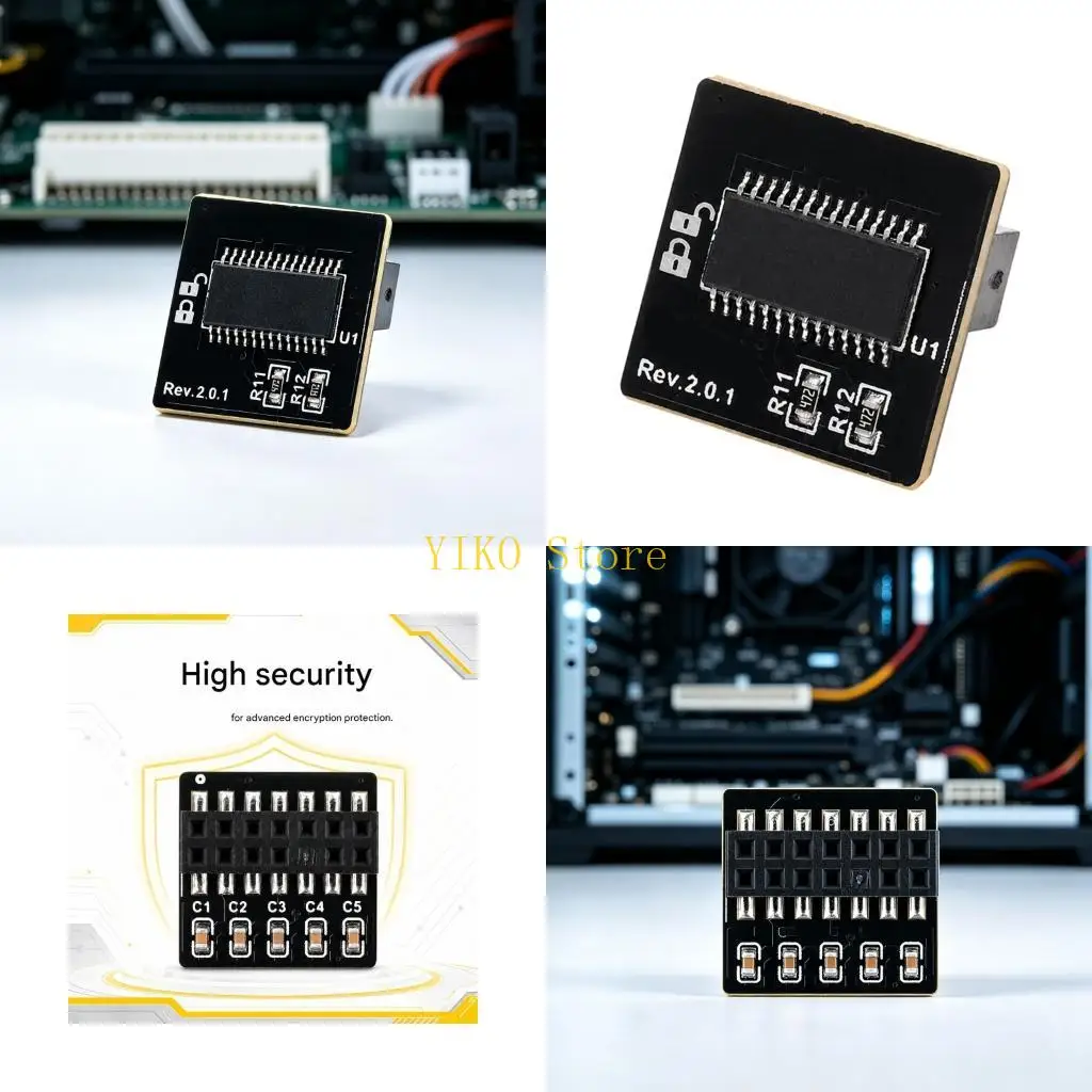 K32C Desktop Header Security Add-On Board with 14 Pin LPC Layout Card
