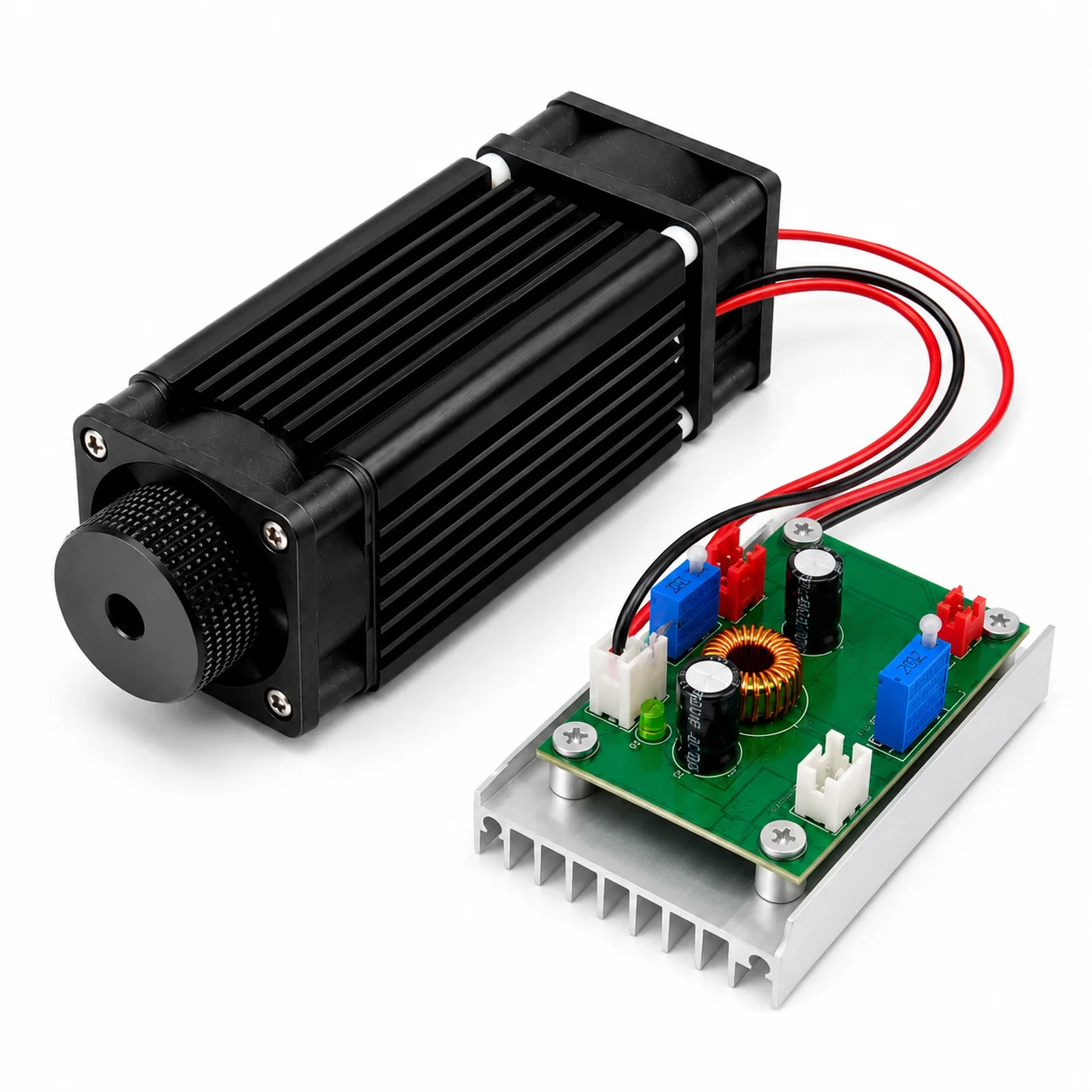 ZhonNa Green Laser Module Set Driver Board Cooling Fan for Instrument Meter Alignment Testing and Positioning Accessory