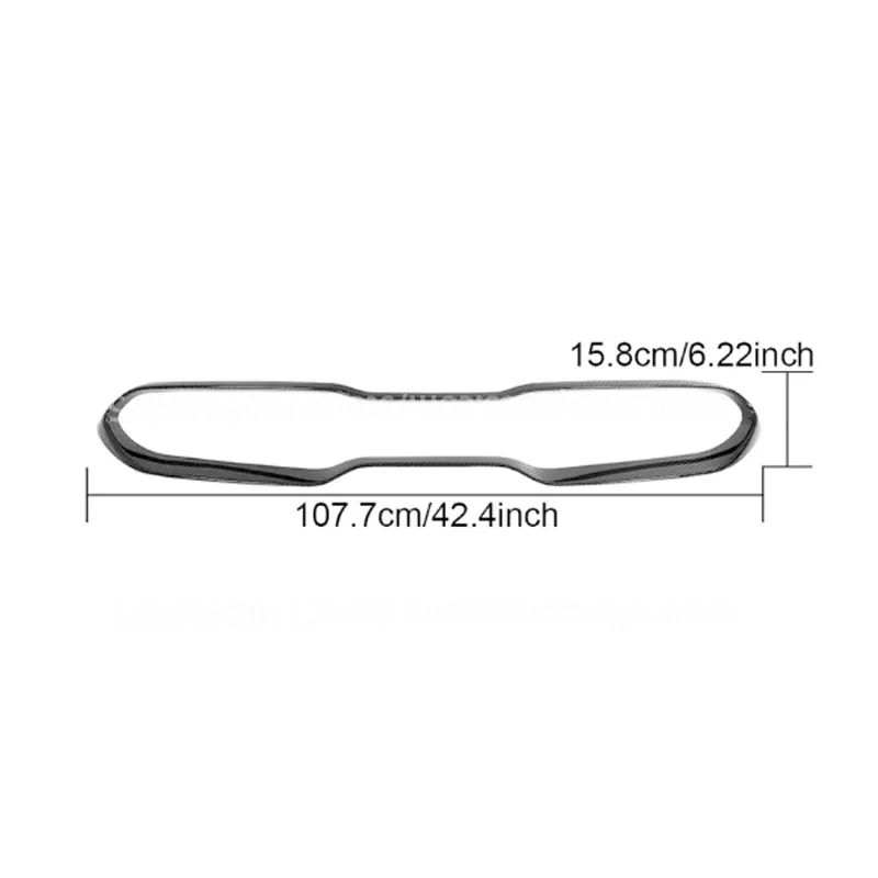 Dry Carbon Fiber Custom Front Grille Frame For KIA Stinger GT Hatchback 4-Door 2018-2023 Body kit Radiator guardrail