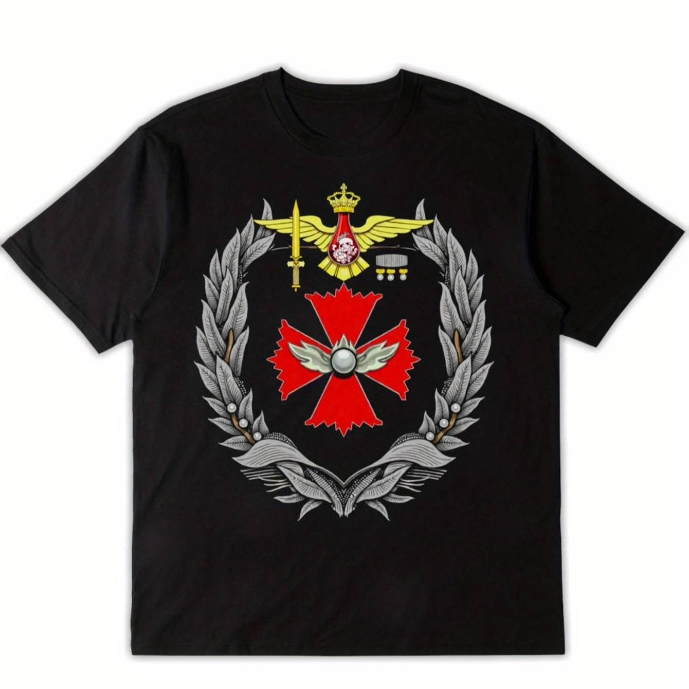 

Russian Army Special Forces Spetsnaz Insignia Print T-Shirt 100% Cotton O-Neck Short Sleeve Summer Casual Mens T-shirt