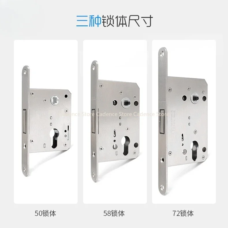 304-ステンレス鋼盗難防止ドアロック本体ユニバーサルロック本体玄関ゲート用サイレントロック本体家庭用アクセサリー